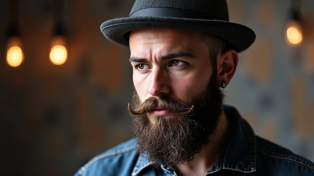 The image shows a man with a magnificent beard, embodying the ultimate Beard King.