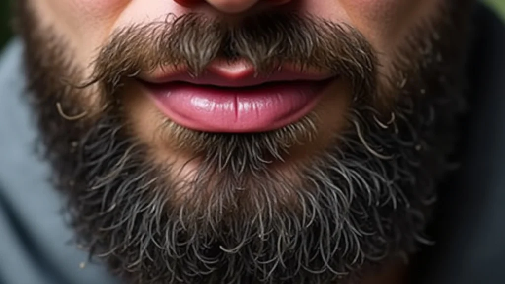 The image shows a collection of beard growth products, suggesting potential for beard growth.